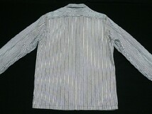 美品Schottショット[Perfecto]ジップアップデニムシャツジャケットS(36)ヒッコリーUsedWash_画像2