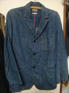 1510 Hollywood Ranch Market ..b lube Roo BLUE BLUE indigo HEMPhemp flax linen tailored jacket Indigo 