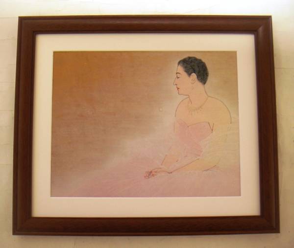 ◆Maeda Seison La Princesse offset reproduction framed immediate purchase◆, Painting, Japanese painting, person, Bodhisattva