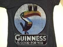 【GUINNESS/ギネス】USED加工プリントTシャツ CHARCOAL 新品_画像2