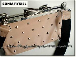 * Sonia Rykiel original leather shoulder bag * studs *