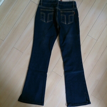 T&M BASIC THE TOMIX JEANS25裾スリットブーツカットデニム_画像2