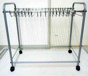 * beautiful goods * slacks hanger with cover pocket attaching with casters 