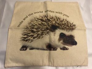  Home pillowcase hedgehog handmade linen case animal interior animal deco free shipping 3