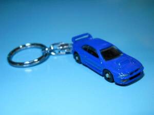  key holder Subaru Impreza WRX GC8 blue die-cast figure mascot accessory 