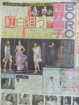 南野陽子 BORO 東京ガールズコレクション ショーンＫ 新聞記事_画像1