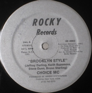 Choice MC - Brooklyn Style - Rocky ■