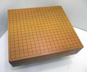 碁盤 囲碁 厚み11.4ｃｍ 脚付 約41.5×45.2cm 中古 北海道札幌
