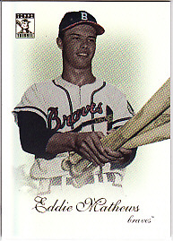 ☆ エディー・マシューズ Eddie MATHEWS Topps Refractor キラ