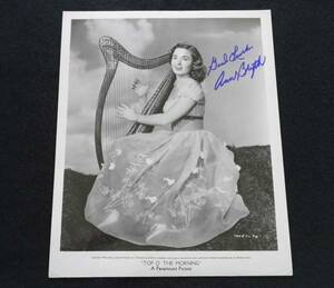 1949年 歌う捕物帖 Ann Blythe アン・ブライス 直筆サインフォト