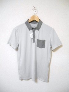 □A/X アルマーニエクスチェンジ ポロシャツ 半袖/メンズ/S/灰