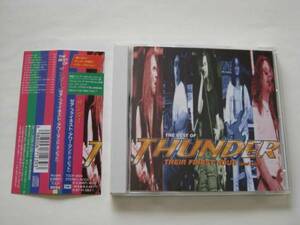 【★★★帯付き廃盤★★★】THUNDERベスト(UK産80sHR)初回盤、新曲２曲