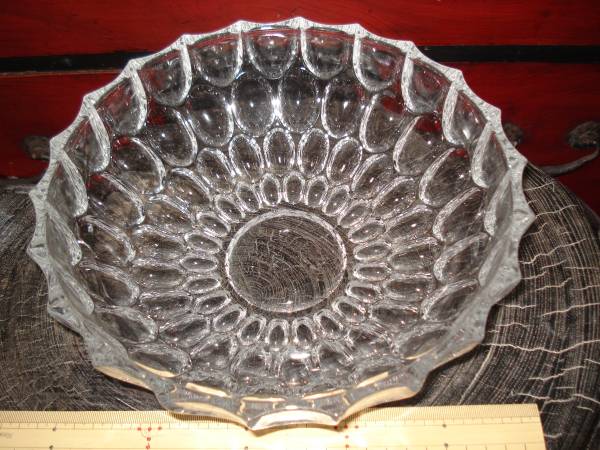 ポロニア クリスタルガラス 切子 フルーツ盛鉢 大鉢 ポーランド