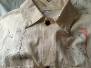  special 40*s Vintage original paint coverall chin -stroke 30*s 50*s