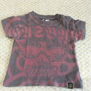 used GASBAG スカルプリント半袖Tシャツ 2歳用