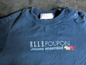 長袖Ｔシャツ★　ELLE POUPON　エルプポン 95 男女可 紺色 送140