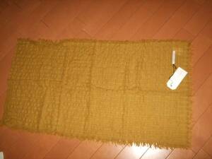  new goods tag 0bulle de savon mustard color stole 06195 jpy 