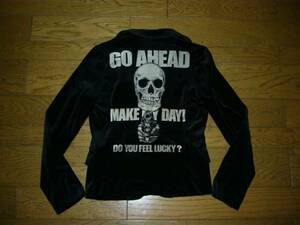 HYSTERIC GLAMOUR Hysteric Glamour выполненный в строгом стиле серия жакет JKT Skull gun ружье / GO A HEAD