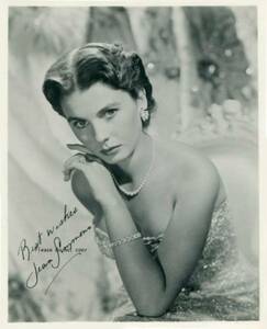 50s ジーン・シモンズ Jean Simmons サイン フォト