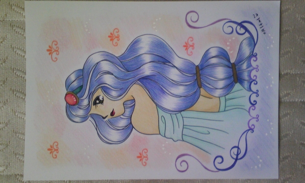 Original handgezeichnete Illustration ☆Jasmine☆, Comics, Anime-Waren, Handgezeichnete Illustration