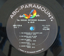 ◆OSCAR PETTIFORD ORCHESTRA◆ABC-PARAMOUNT 米深溝_画像3