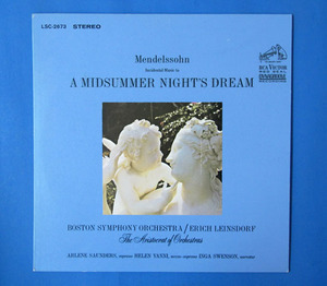 ◆MENDELSSOHN/ERICH LEINSDORF◆RCA VICTOR 米 深溝