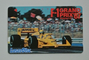  prompt decision! not for sale unused telephone card Camel Lotus Honda 1987 i-ll ton * Senna A. Senna 