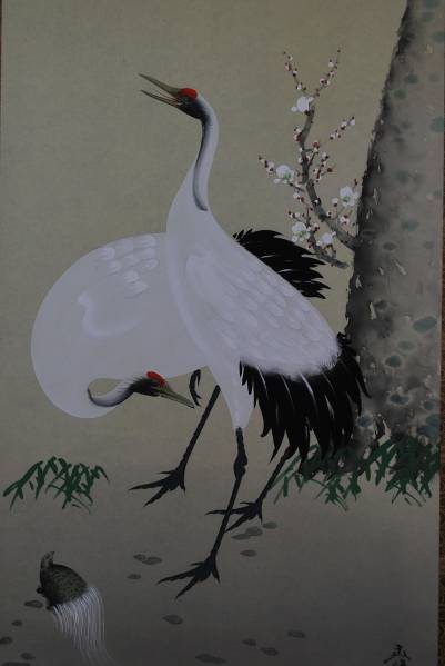 真作/春峰/安良比祭/傘画賛/布袋屋掛軸HI-36