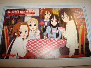 K-ON! the Movie 映画けいおん!アニメージュ限定図書カード 5人