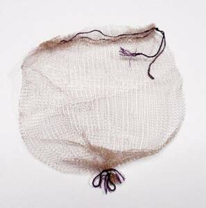 パリのガス灯部品1800年代初頭の金属糸編みポーチデッドストック