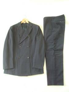  beautiful goods BURBERRY PRORSUM size46 Burberry p low Sam double setup suit jacket pants men's navy dark blue 