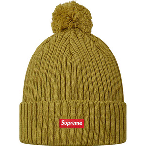 希少★新品本物【GOLD】★Ribbed Beanie Box リブビーニー 正規店購入 レアカラー シュプリーム 限定品 名品 Supreme 2013A/W