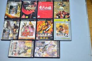 @10 ps2 戦国無双 三国無双 など 和物ゲームまとめて