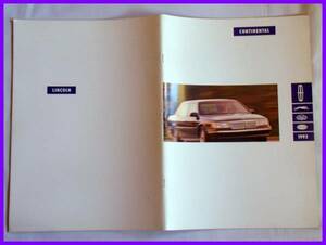 *1992 year * Lincoln * Continental *US catalog *37.*