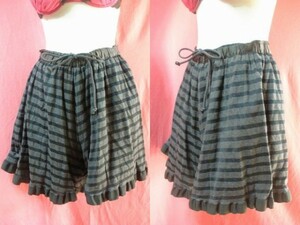 ＵＳＥＤ sacailuck パンツスカート サイズ２ グレー/黒色