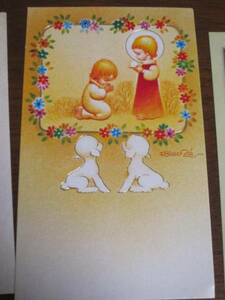 Art hand Auction Mie★084 Christian Painting Christmas Card, antique, collection, printed matter, others