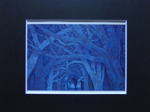 كاي هيغاشياما, خيال الغابة, كتاب فني نادر, إطار جديد متضمن, تلوين, طلاء زيتي, طبيعة, رسم مناظر طبيعية