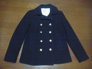 MACPHEE MELTON PEACOAT 38 マカフィー メルトンPコート 黒系