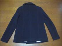 MACPHEE MELTON PEACOAT 38 マカフィー メルトンPコート 黒系_画像2