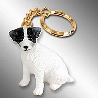 * Jack russell terrier figure attaching key chain *