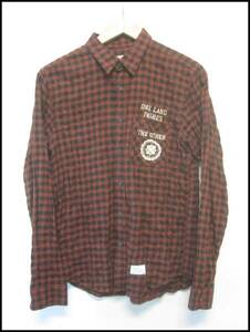 [ postage 300 jpy possible!]HARE/ Hare * long sleeve check shirt / made in Japan *M