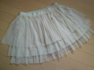 LOWRYSFARM/ Lowrys Farm * step frill Flare culotte Fchu-ru skirt short bread 58