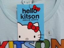 ★ハローキティ×kitson★コラボ Tシャツ★青★S★キットソン★_画像2