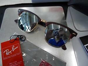 RayBanレイバンCLUBMASTERサングラスRB3016-1145/30/51 ミラー