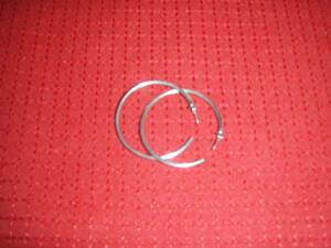  простой серебряный прекрасный серьги-кольца легкий в использовании диаметр 4 см 