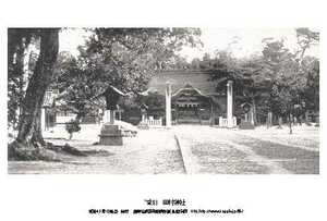 即落,明治復刻絵ハガキ,香川,田村神社1枚,100年前の風景,