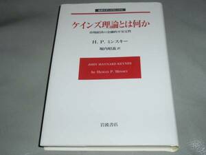 ★ケインズ理論 とは 何か★市場経済の金融的不安定性★HPミンスキー★堀内 昭義 (訳)★岩波書店★