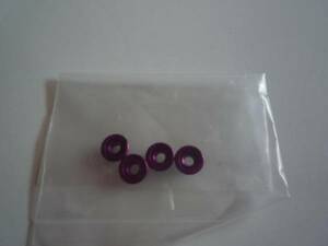 HPI 61092 WHEEL NUT M4 SERRATED (PURPLE/4pcs) 新品