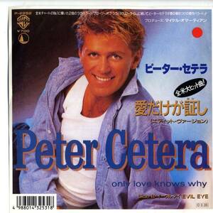 Peter Cetera 「Only Love Knows Why」国内盤EPレコード