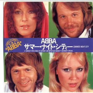 ABBA　「Summer Night City/ Medley: Pick A Bale Of Cotton-On Top Of Old Smokey-Midnight Special」国内盤EPレコード